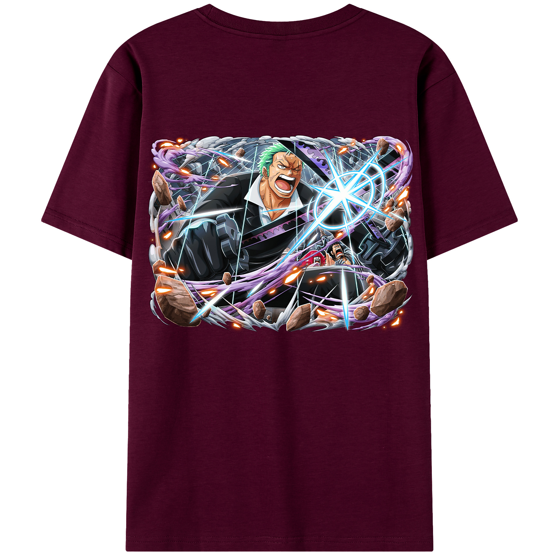 ワンピース ロロノア・ゾロ ONE PIECE Roronoa Zoro レディース半袖Tシャツ(バックプリント)